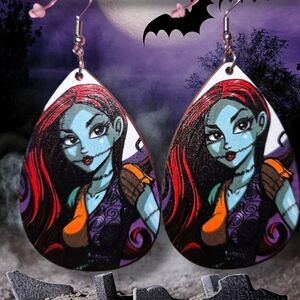 Nightmare before Christmas Sally teardrop earrings Character Earrings NWOT